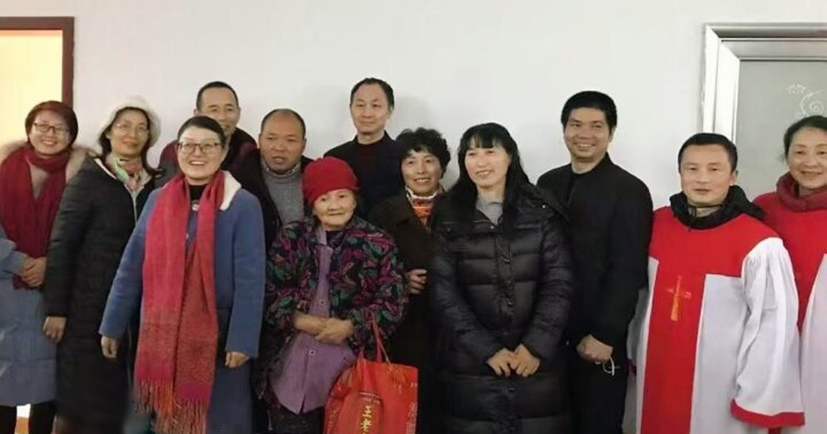 Church leaders are gathered together.