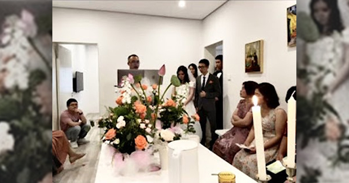 Zhang Fan's wedding Zhang Fan's wedding - Photo: WeChat via ChinaAid