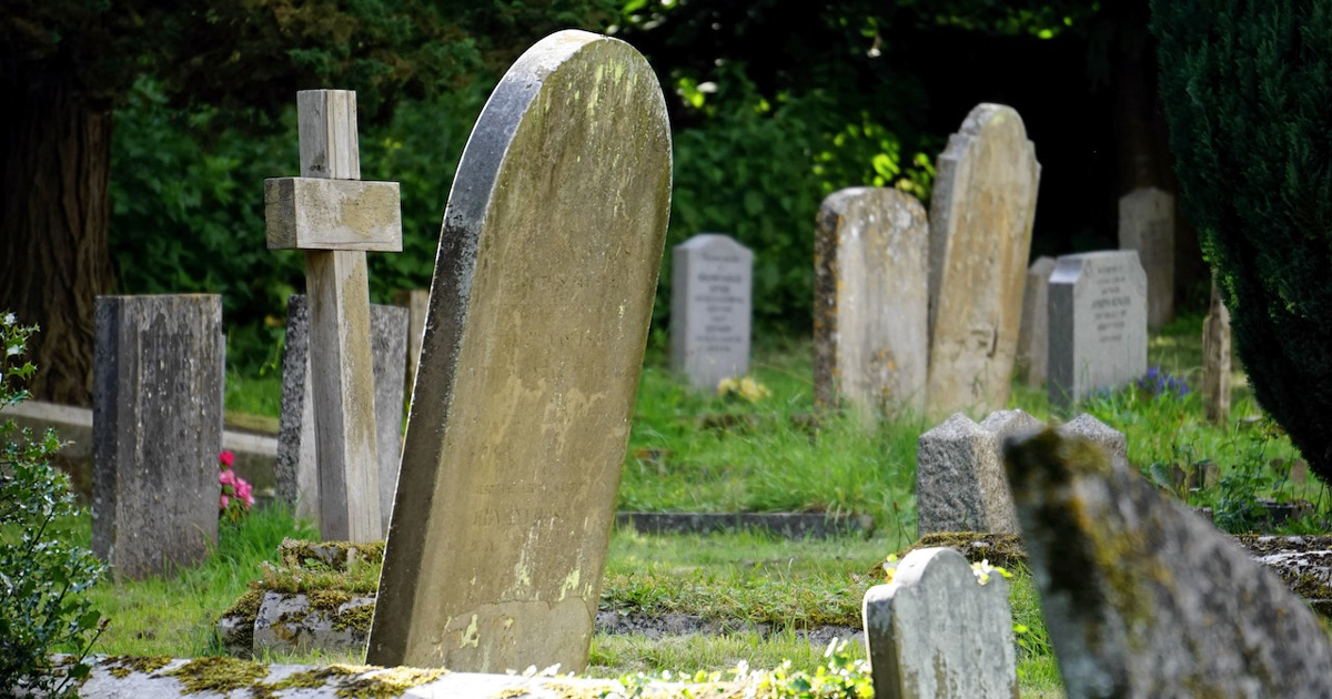 Several headstones on graves Several headstones on graves