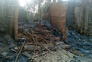 A burned home in the 2008 attacks - Photo: Mangalorean.com A burned home in the 2008 attacks - Photo: Mangalorean.com