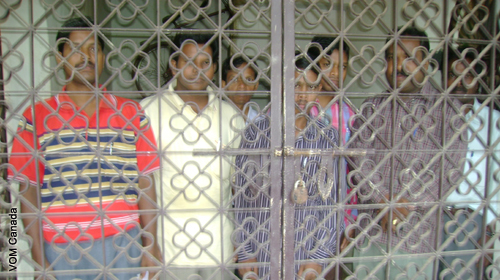 Men in prison.