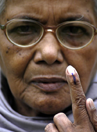 Election ink on a woman's finger Election ink - Photo: Flickr/UN Women Asia and the Pacific