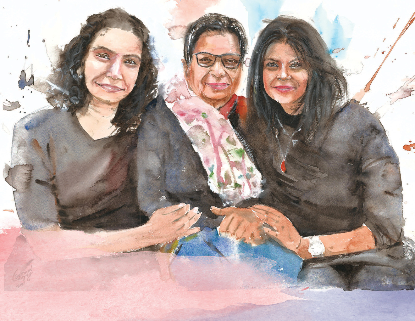 Painting: “Resilience” – Watercolour - Artist: Sonam Bernard Cargay Painting: “Resilience” – Watercolour - Artist: Sonam Bernard Cargay
