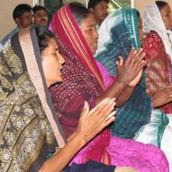 Worship service in India