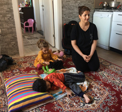 Mother with children