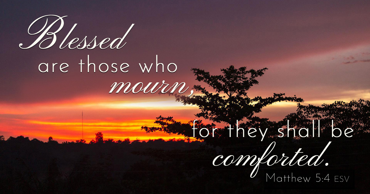 Blessed are those who mourn, for they shall be comforted. -  Photo: VOMC