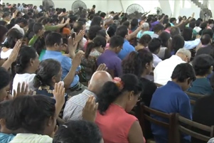Sri Lankan believers worshiping. Sri Lankan believers worshiping