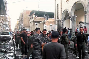 Bomb attack on Syrian-Orthodox church in Qamishli Bomb attack on Syrian-Orthodox church in Qamishli - Photo: Voice of America www.voanews.com/