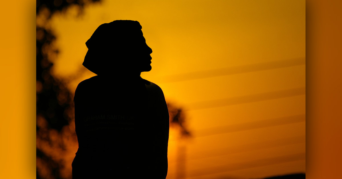 Woman at sunset Woman at sunset