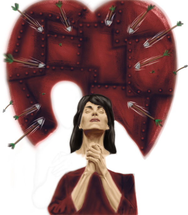 Woman praying Woman praying