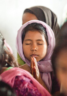 Girl praying Girl praying