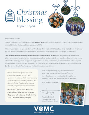 Christmas Blessing Impact Report